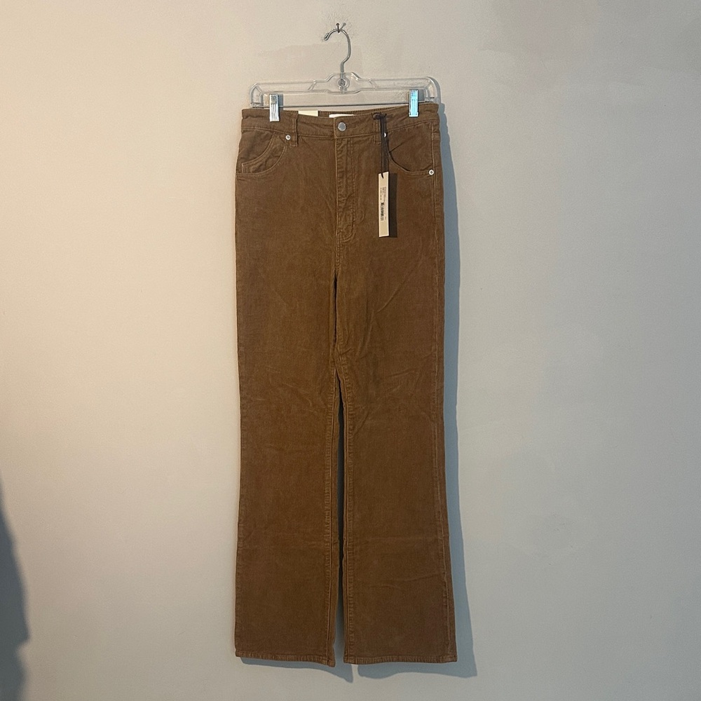 $160 NWT Rollas High Rise slim Bootcut Tobacco Cords women size 31 - Picture 3 of 7